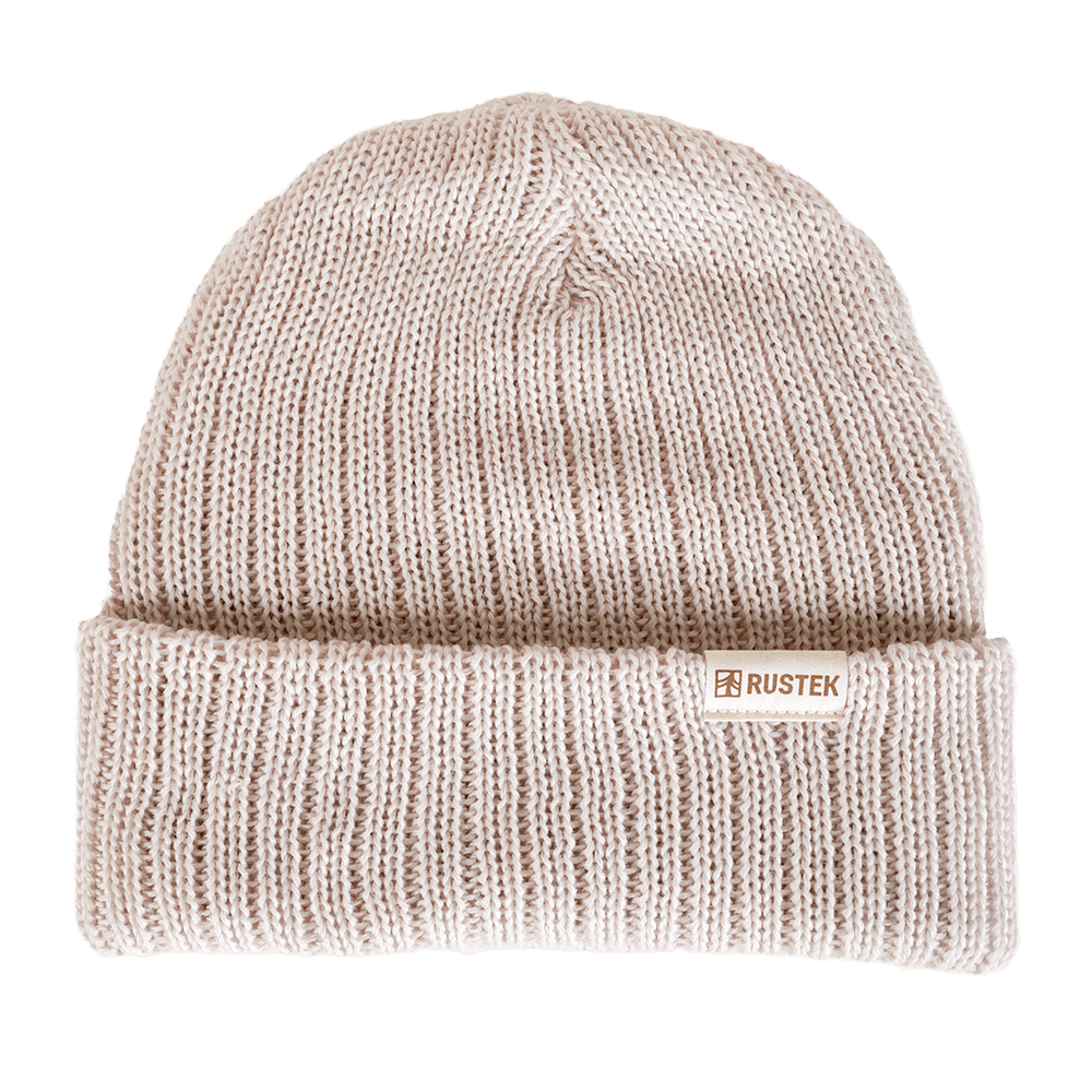 Double Rib 100% Merino Wool Beanie | Cream