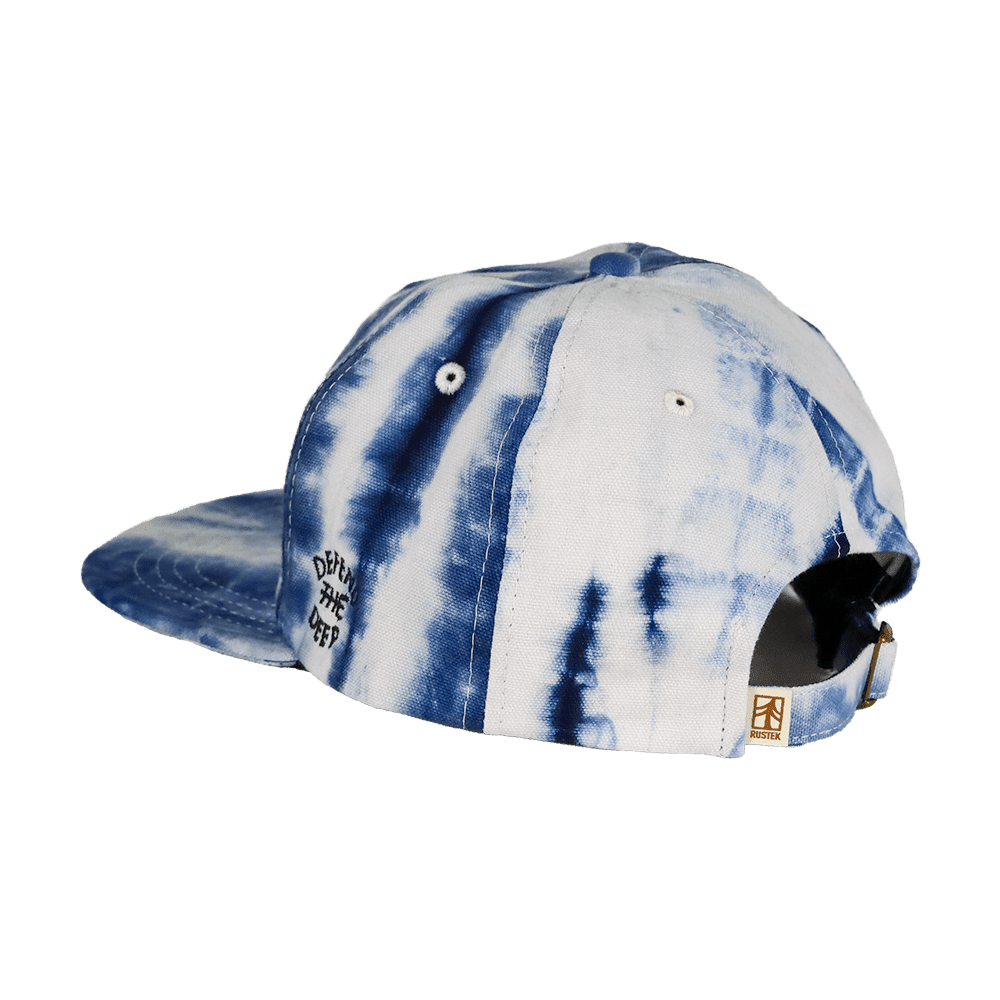 Defend the Deep Shibori Octopus Strapback | Natural/Navy