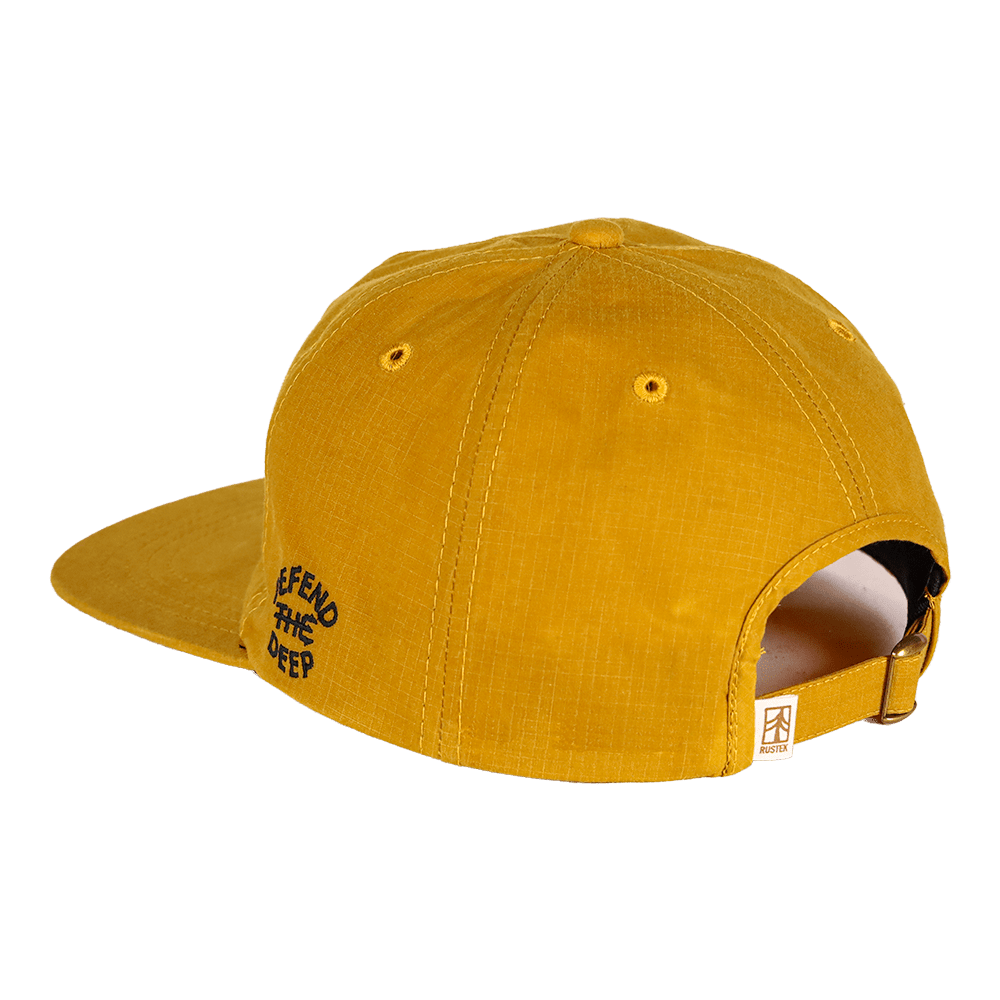 Defend the Deep Swordfish DryTek Waxed Ripstop Strapback | Mustard