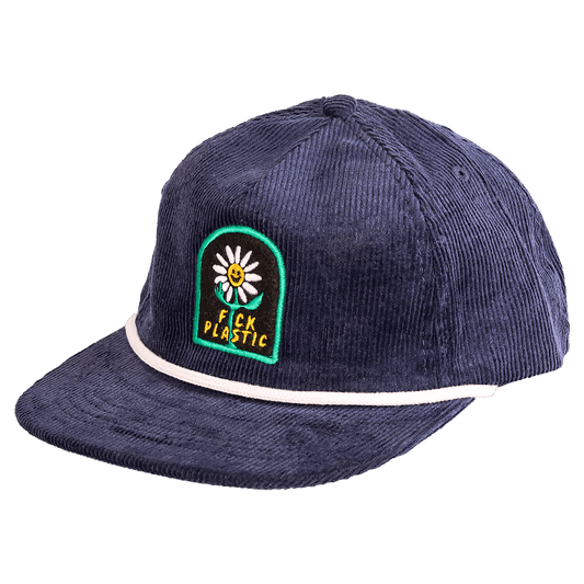 F*ck Plastic Hemp Corduroy Strapback | Blue