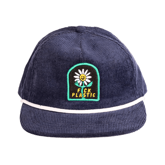 F*ck Plastic Hemp Corduroy Strapback | Blue