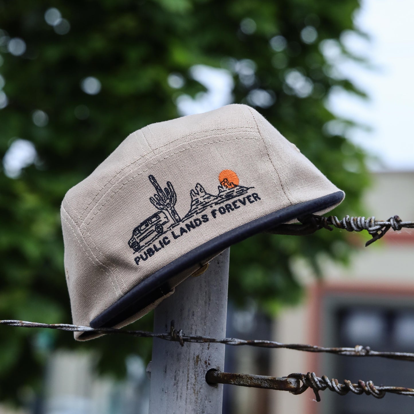 Public Lands Forever Hemp Camp Cap | Tan