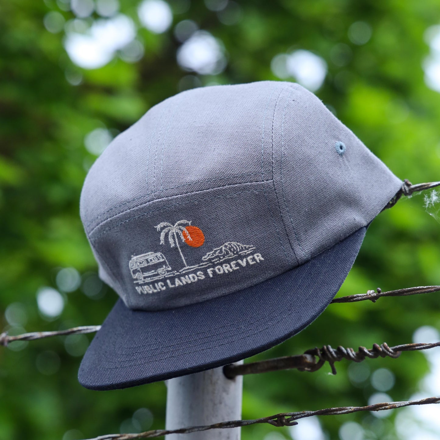 Public Lands Forever Hemp Camp Cap | Gray