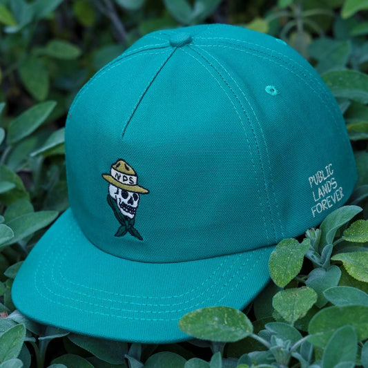Public Lands Ranger 100% Organic Cotton Strapback | Emerald