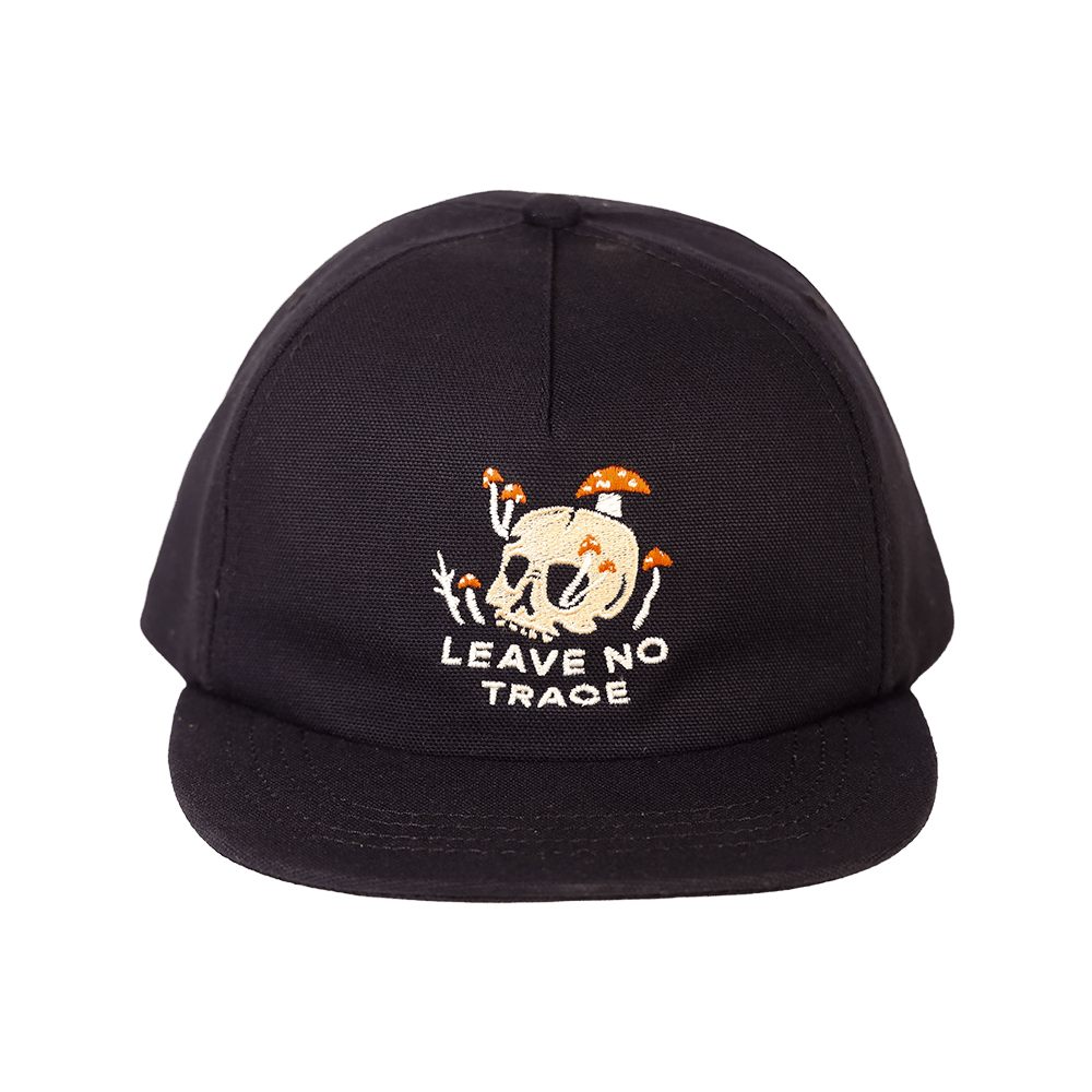Leave No Trace 100% Organic Cotton Strapback | Black