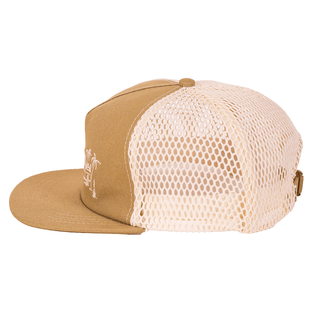 Long Haul 100% Organic Cotton Trucker Cap | Tan