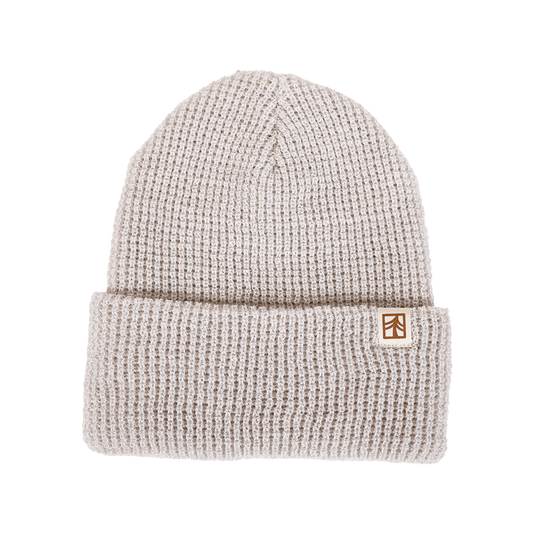 Rustek 100% Merino Wool Waffle Beanie | Fog