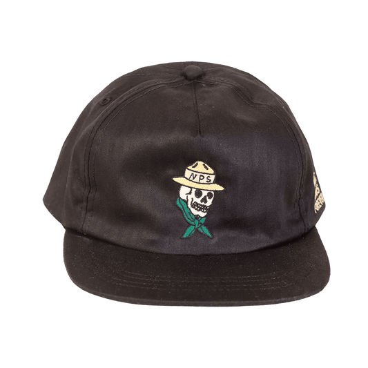 Public Lands Forever DryTek Waxed Herringbone Strapback | Black