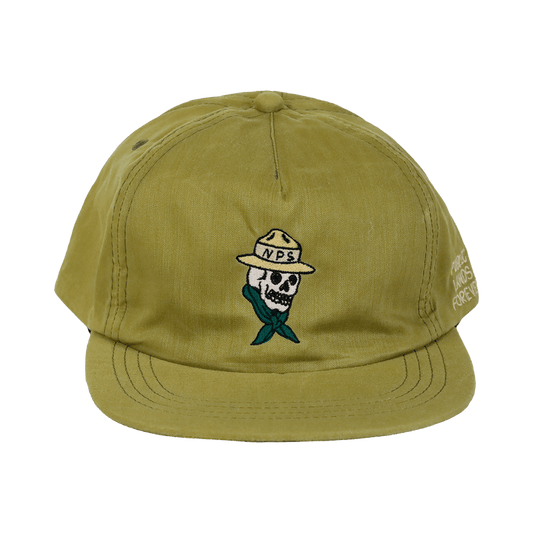 Public Lands Forever DryTek Waxed Herringbone Strapback | Seaweed