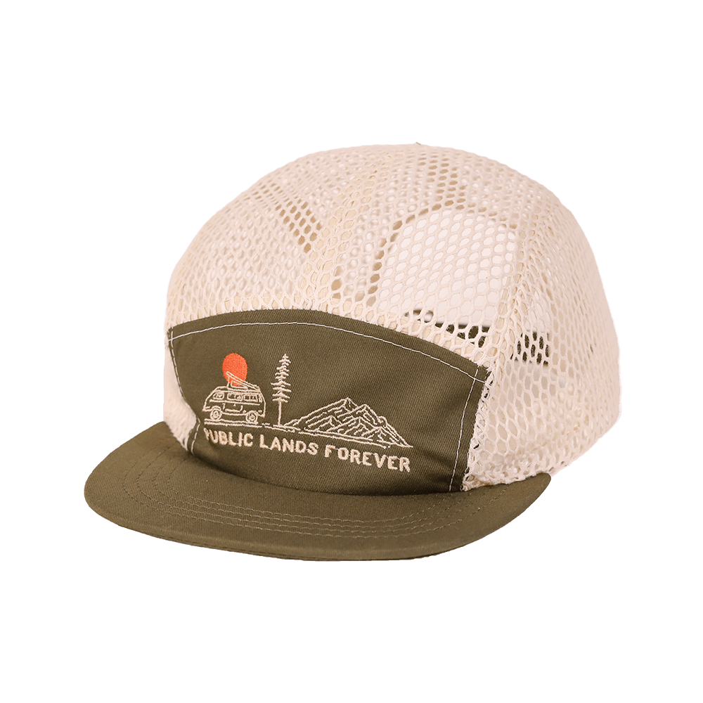 Public Lands Forever 100% Organic Cotton Trekker Cap | Olive