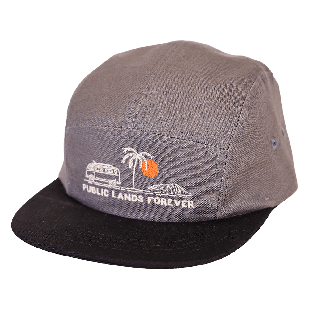 Public Lands Forever Hemp Camp Cap | Gray