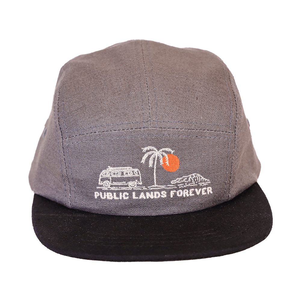 Public Lands Forever Hemp Camp Cap | Gray