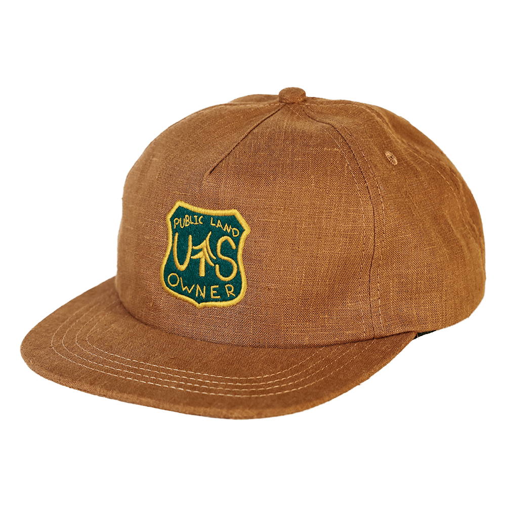 Public Land Owner 100% Hemp Strapback | Brown