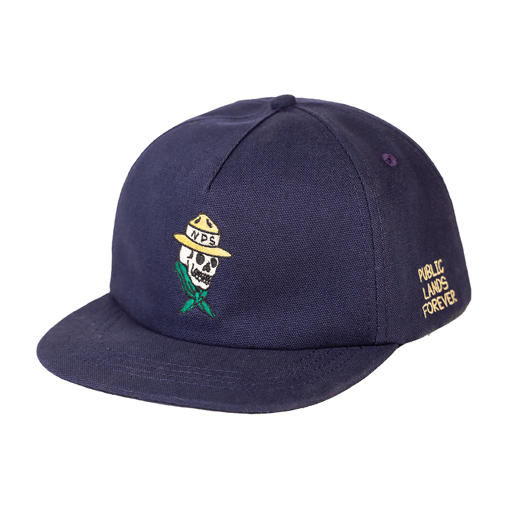 Public Lands Ranger 100% Organic Cotton Strapback | Navy