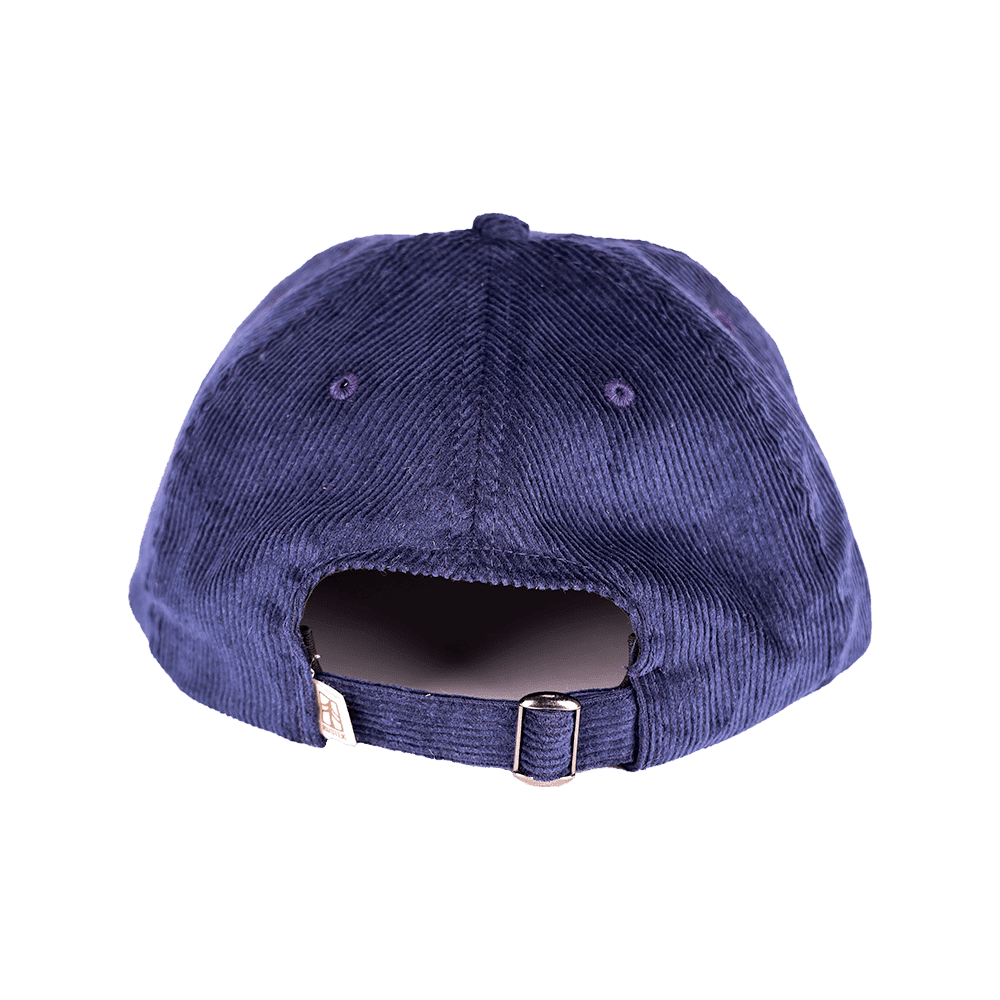 Double Overhead Corduroy Strapback | Blue