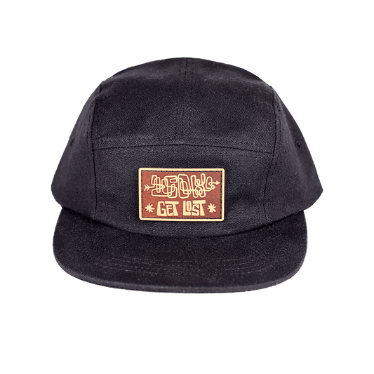 Get Lost Hemp Camp Cap | Black