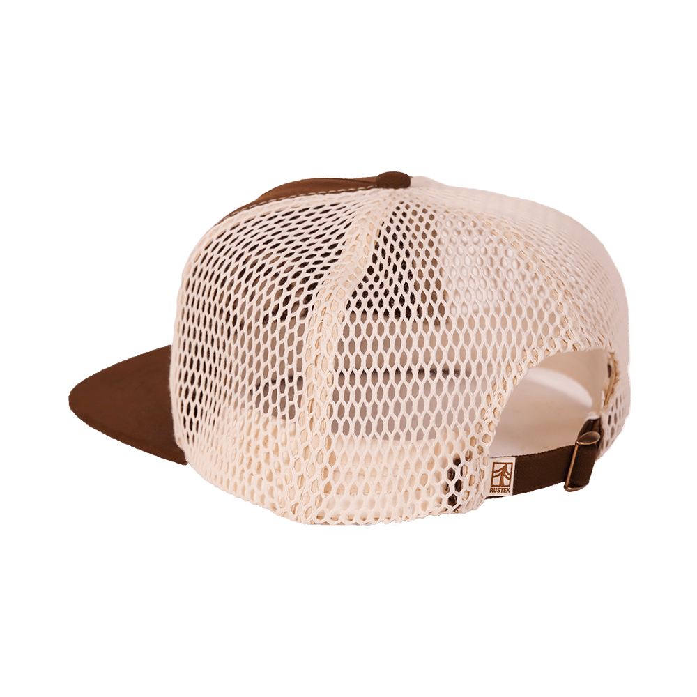 Rustek Farms 100% Organic Cotton Trucker Cap | Brown