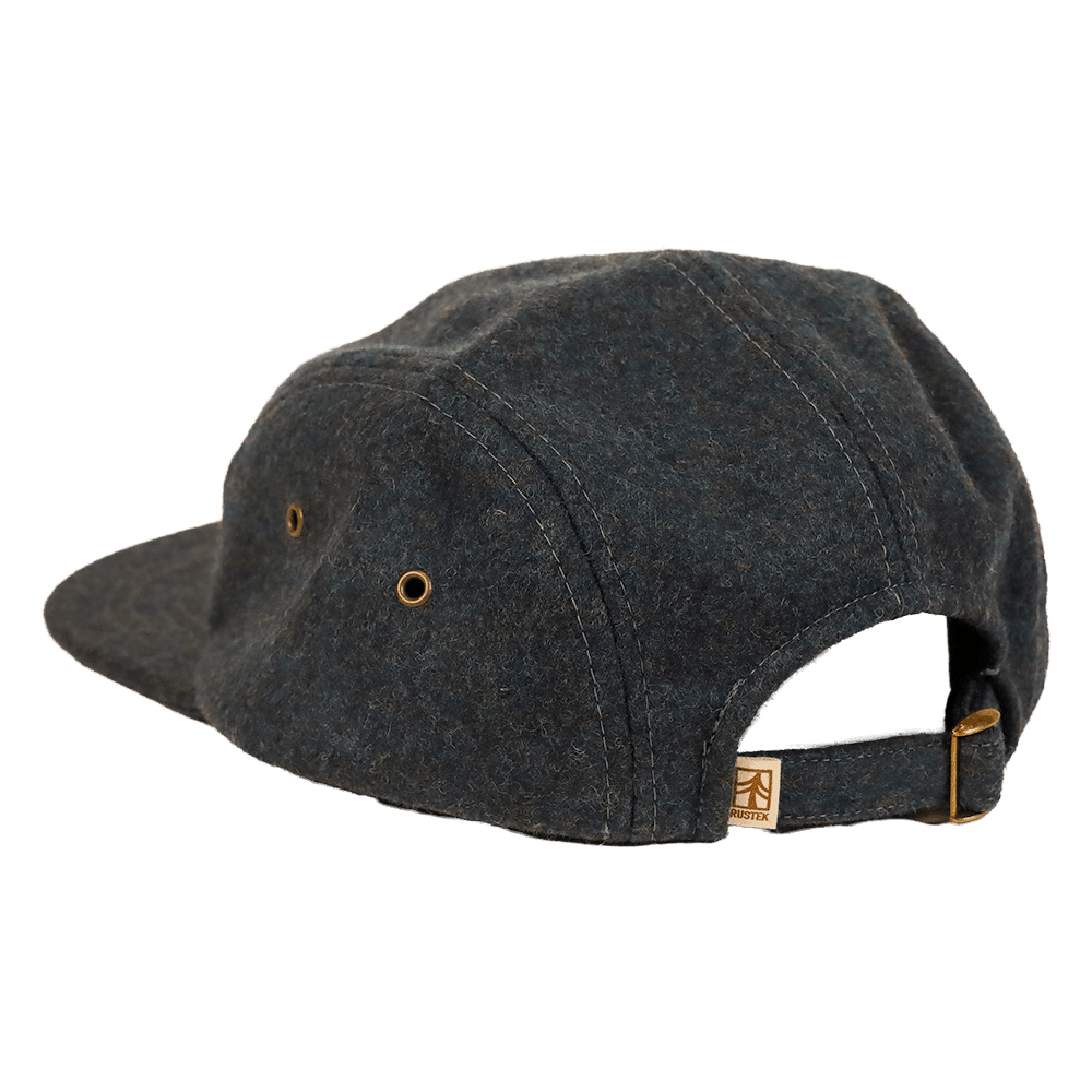 Rustek Heavy Metal 100% Wool Loden Camp Cap | Slate