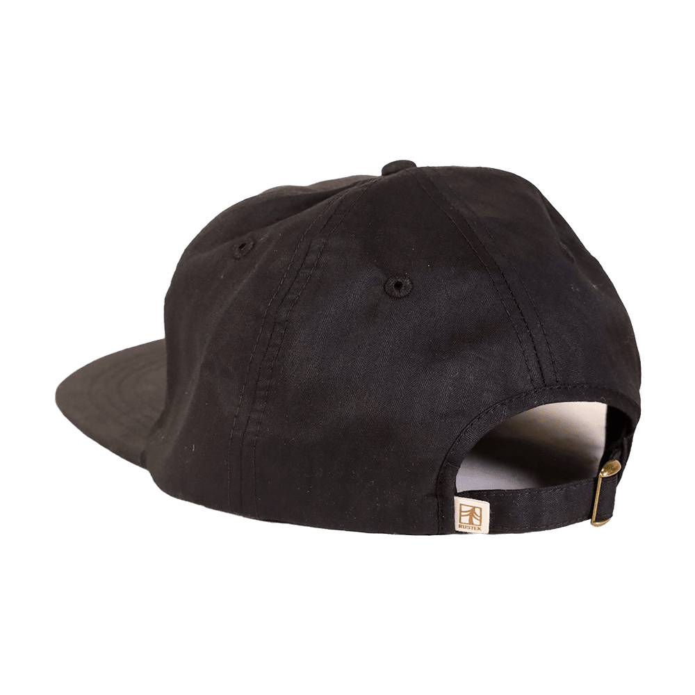 Rustek DryTek Waxed Herringbone Strapback | Black