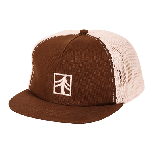 Rustek 100% Organic Cotton Trucker Cap | Brown