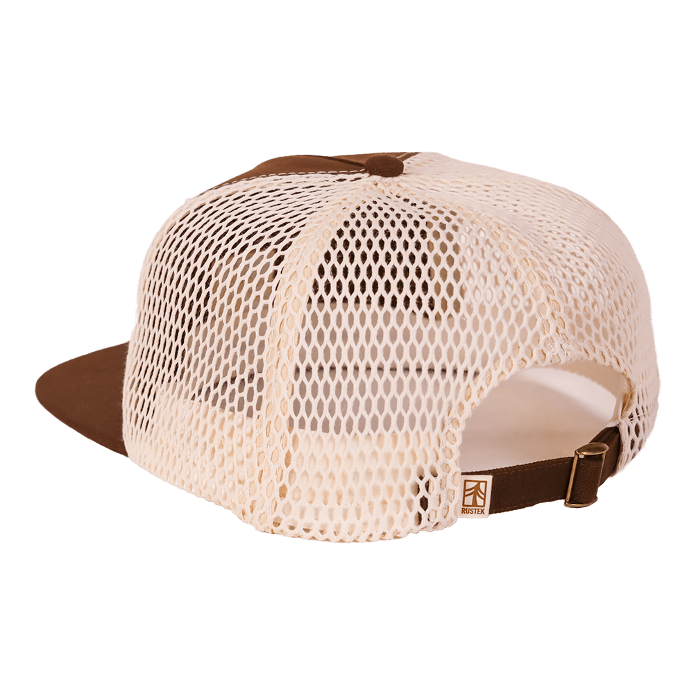 Rustek 100% Organic Cotton Trucker Cap | Brown