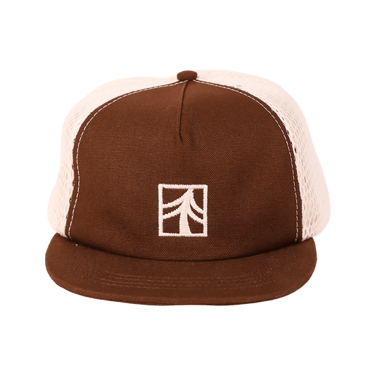 Rustek 100% Organic Cotton Trucker Cap | Brown