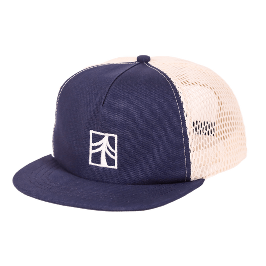 Rustek 100% Organic Cotton Trucker Cap | Navy