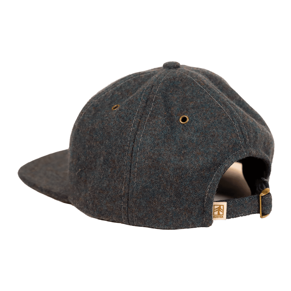 Rustek Natural Goods 100% Wool Loden Strapback | Slate