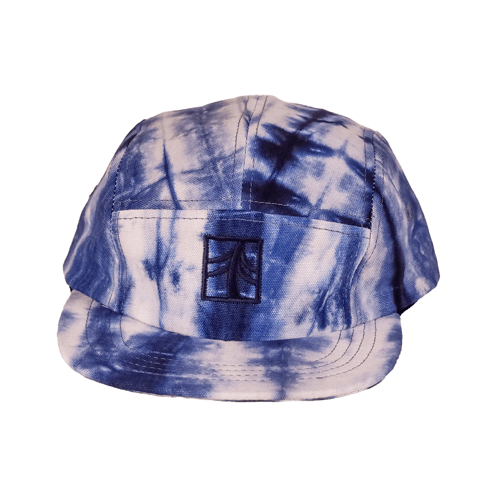 Rustek Shibori Camp Cap | Navy/Natural