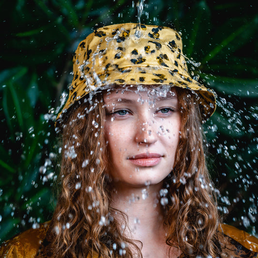 Rockaway DryTek Waxed Canvas Bucket Hat | Watercolor Cheetah