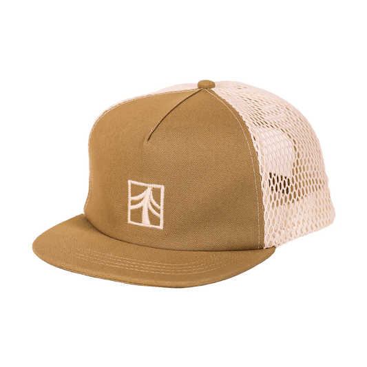 Rustek 100% Organic Cotton Trucker Cap | Tan