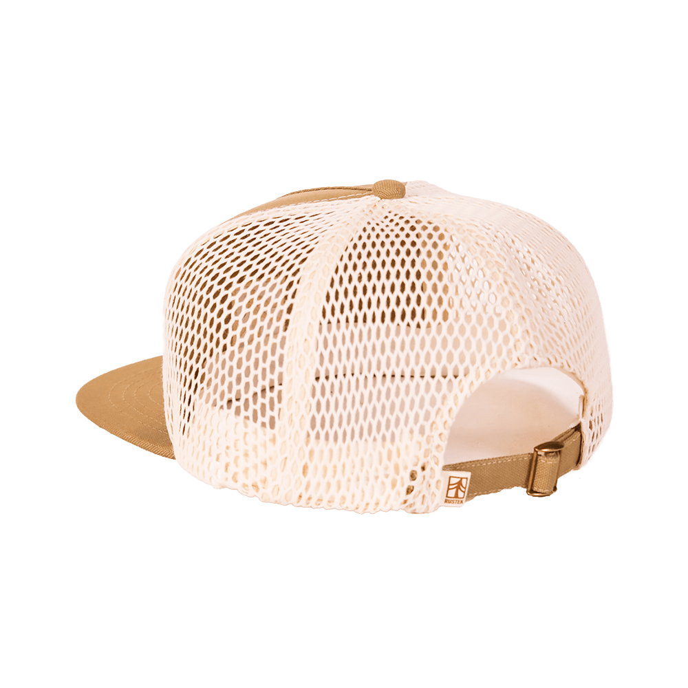 Rustek 100% Organic Cotton Trucker Cap | Tan