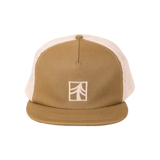 Rustek 100% Organic Cotton Trucker Cap | Tan