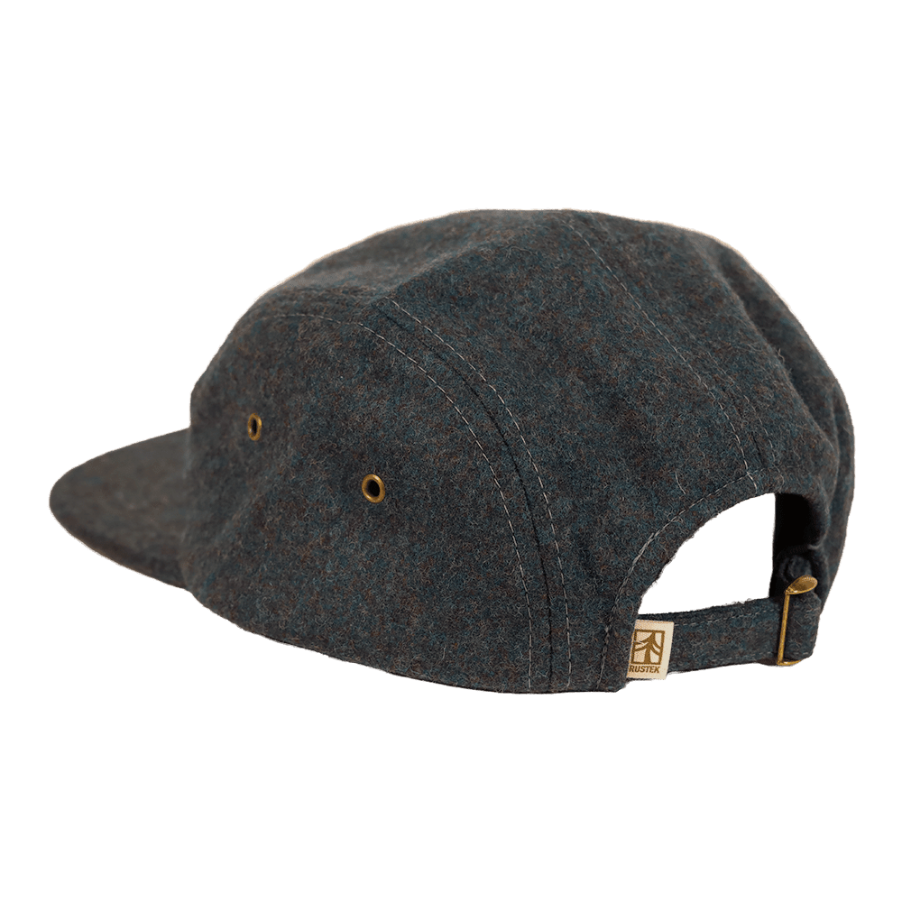 Rustek 100% Wool Loden Camp Cap | Slate