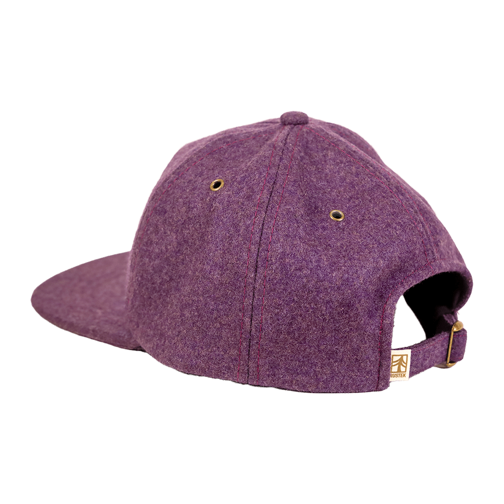 Rustek 100% Wool Loden Strapback | Mulberry