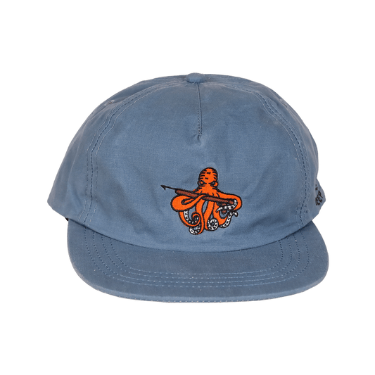 Defend the Deep Octopus DryTek Waxed Ripstop Strapback | Blue
