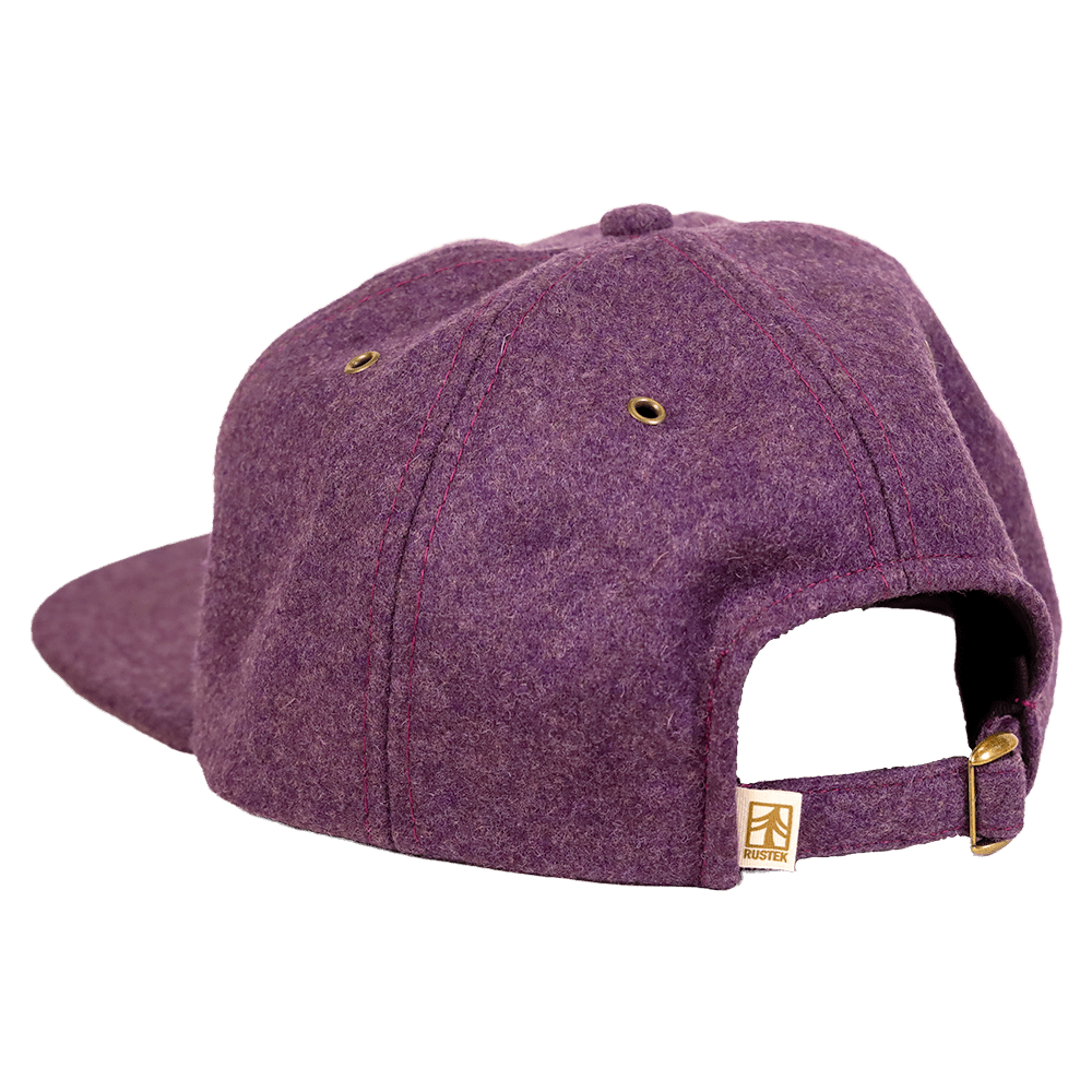 Rustek Natural Goods 100% Wool Loden Strapback | Mulberry