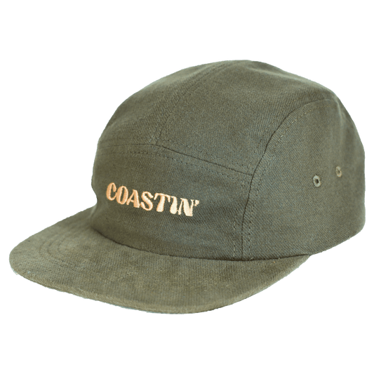 Coastin Brushed Cotton Camp Cap | Green