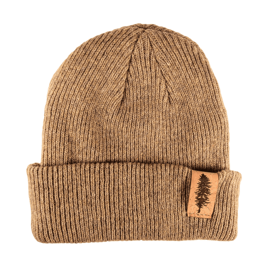 Doug Fir 100% Merino Wool + Cork Beanie | Olive