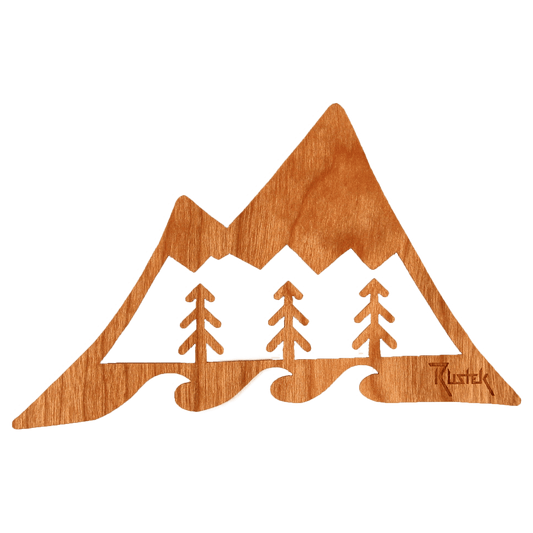 Great Outdoors Wood Sticker - Rustek