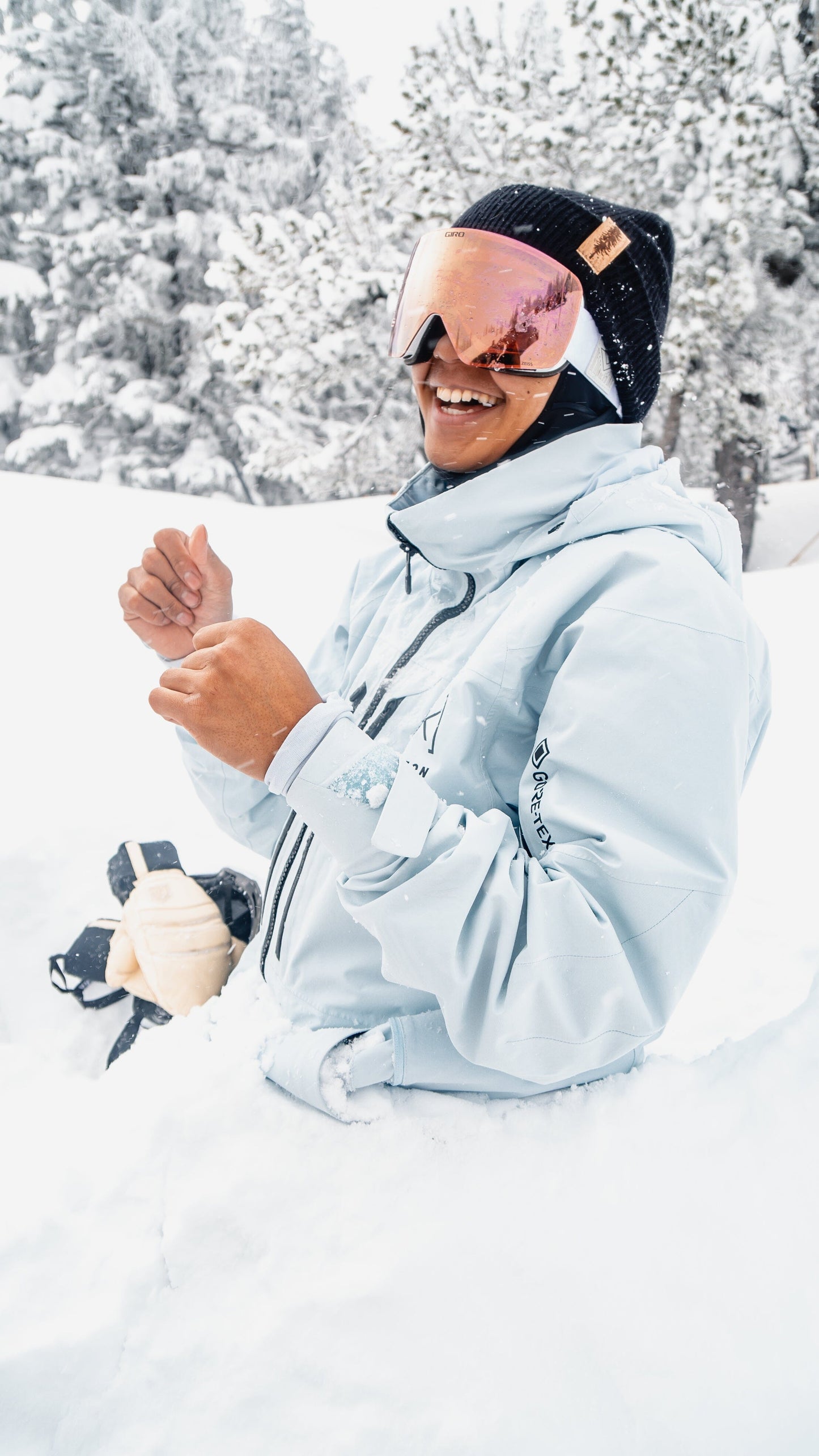 Doug Fir 100% Merino Wool + Cork Beanie | Black