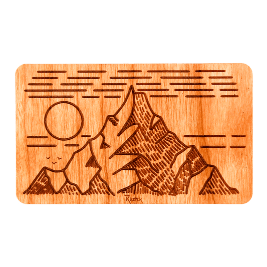 Touch the Sky Wood Sticker - Rustek