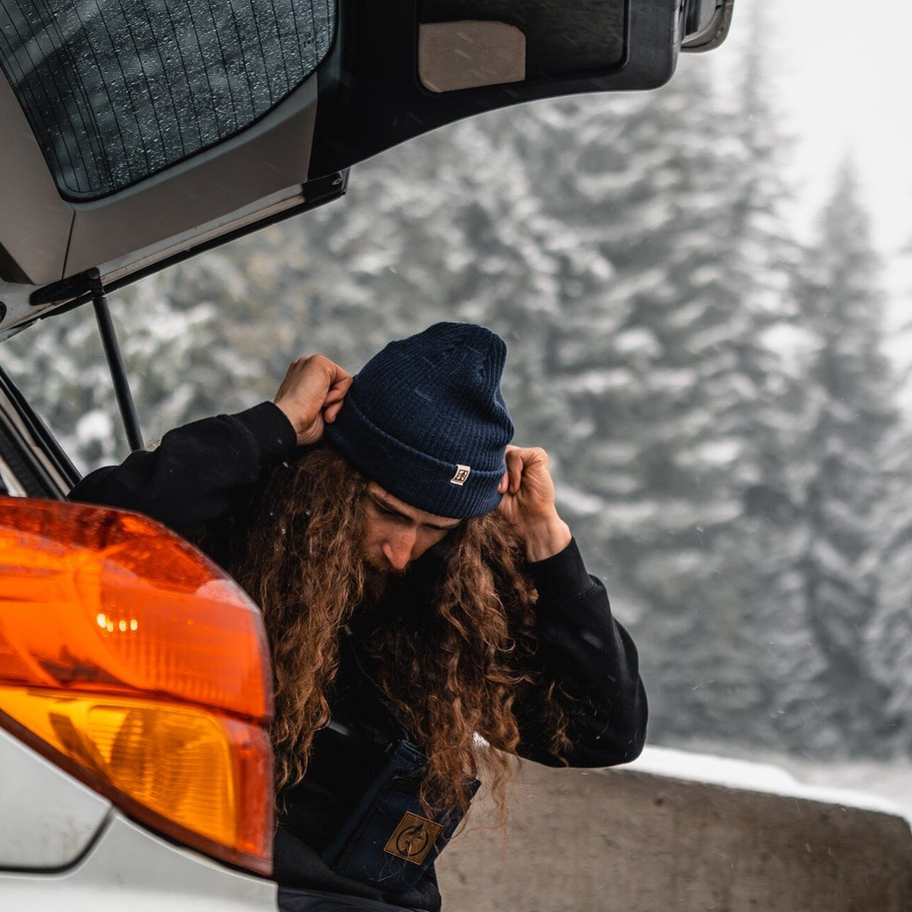 Rustek 100% Organic Cotton Beanie | Navy