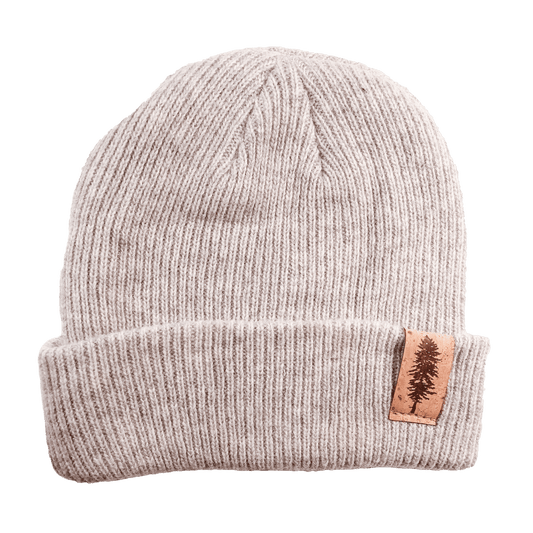 Doug Fir 100% Merino Wool + Cork Beanie | Heather