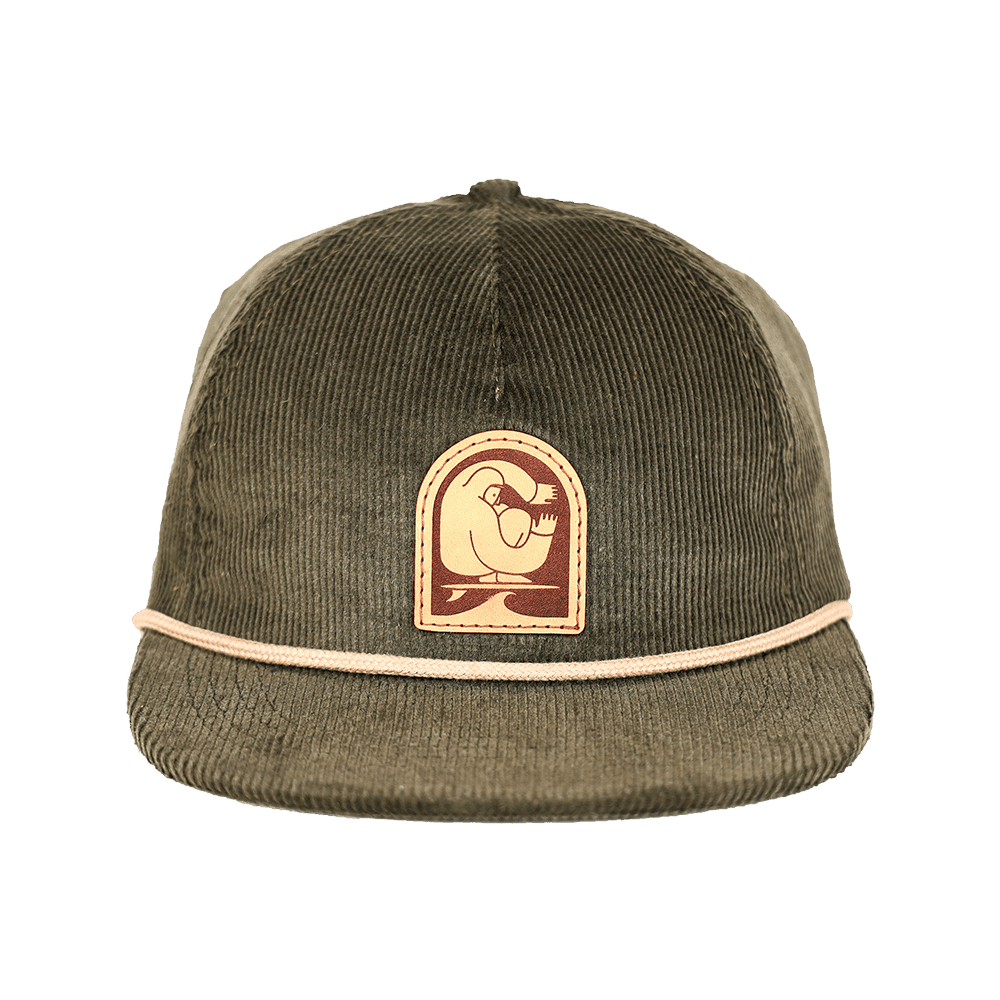 Seaside Hemp Corduroy Strapback | Green