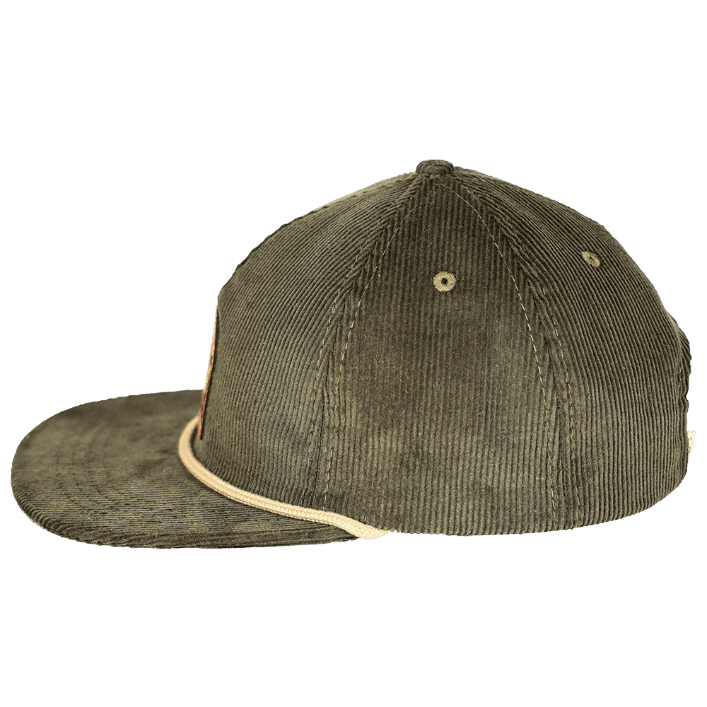 Seaside Hemp Corduroy Strapback | Green