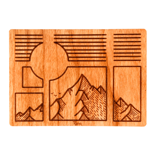 Dream Windows Wood Sticker - Rustek