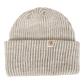 Rustek Alpaca Stripe Beanie | Cream/Grey