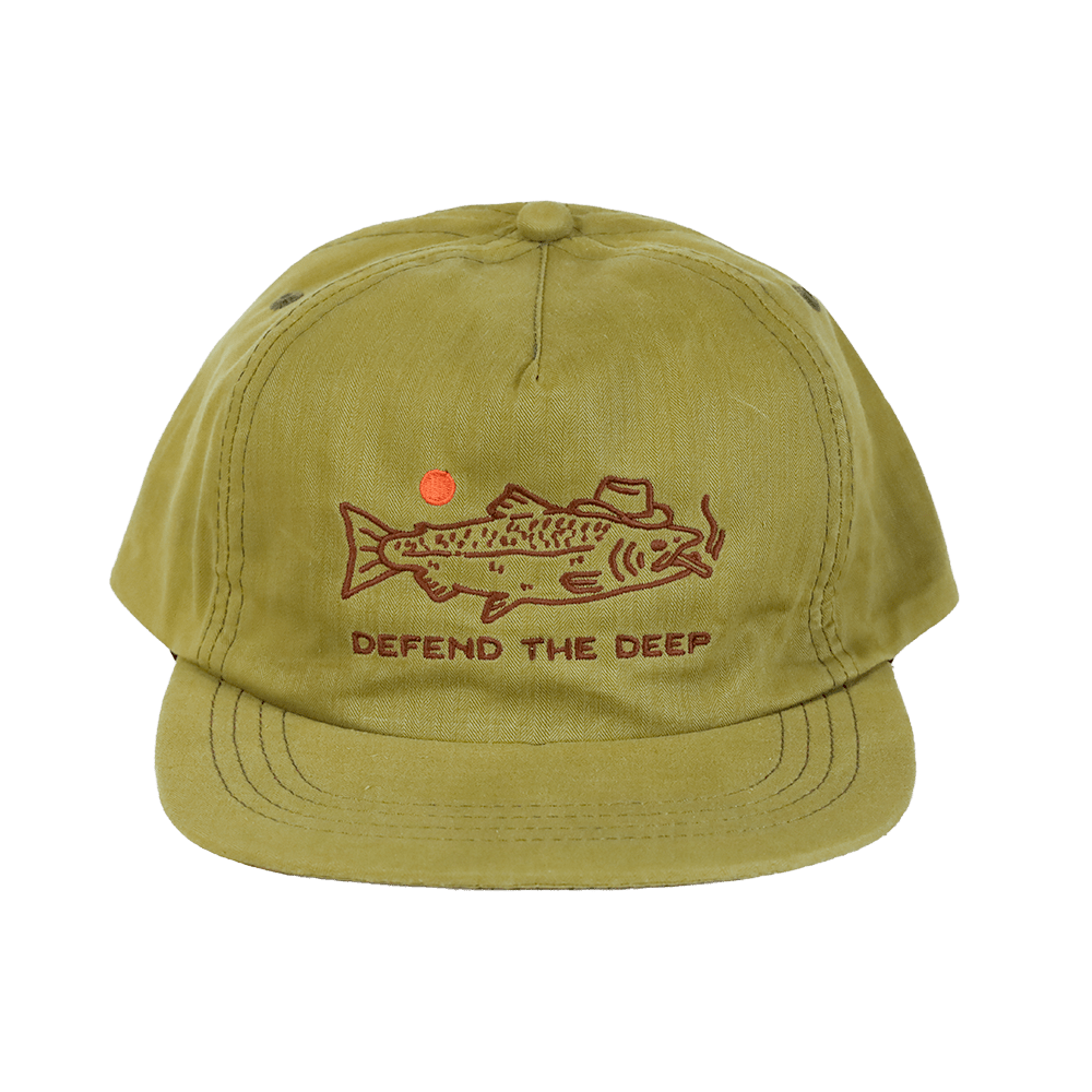 Defend the Deep DryTek Waxed Herringbone Strapback | Seaweed