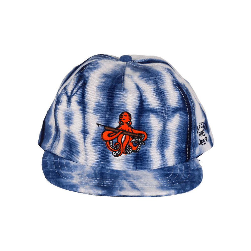 Defend the Deep Shibori Octopus Strapback | Natural/Navy